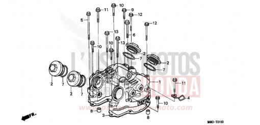 COUVERCLE DE CULASSE NX650W de 1998